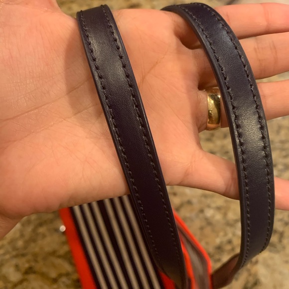 NWT Kate spade stripe canvas tote bon shopper bag - Picture 7 of 9